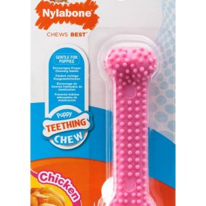 Nylonbein Puppy Teething Dental chew rosa,XS