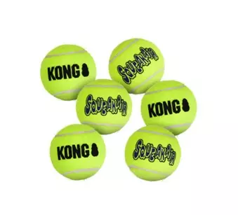 Kong Airdog Squeakair Ball, M, 6pk. 7cm. Tennisball - Image 2
