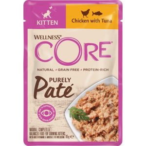 Core Cat Purely Pate Kitten, Chicken W/Tuna 85 G