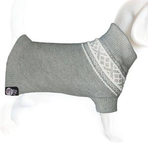 DGF norsk ullgenser, lys grå, str. 42 cm