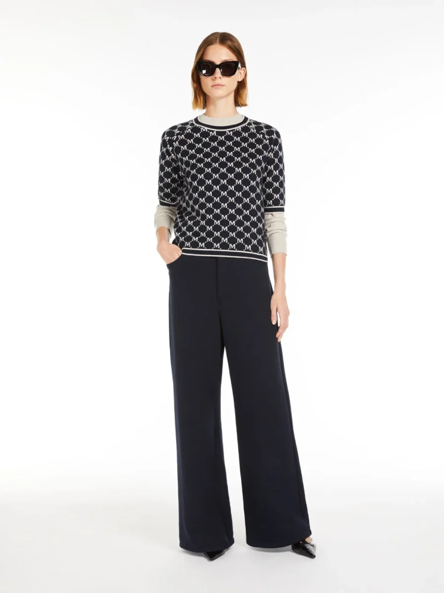 Max Mara Portici Jacquard ull- og kashmirgenser - Image 6