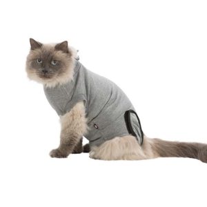 Beskyttelsesdrakt til Katt (liten hund), S–M, Grå