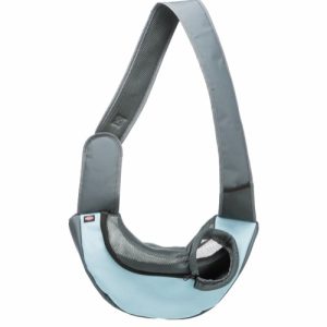 Sling Front Taske, 50 × 25 × 18 Cm, Lysegrå/Lyseblå