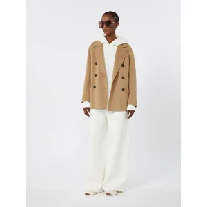 S Max Mara Lukas Dobbeltspent ulljakke Camel