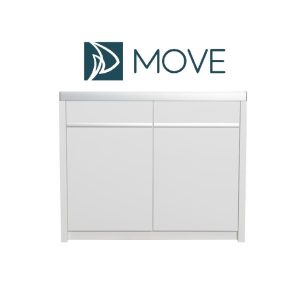 MOVE Akvastabil, Kabinett, til 275L. Hvit