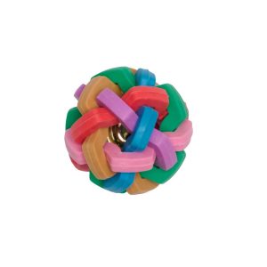 Companion Rainbaow Rubber Ball With Bell