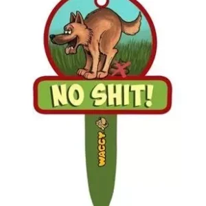 Waggy HUNDESKILT, &laquo;No Shit!&raquo;