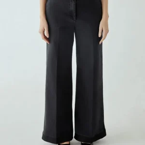 Shaft Flaire Smocking denim Stretch Sort