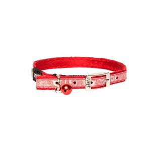 SPARKLECAT Rogz, Halsbånd, S, Rød, 11mm. 20-31cm.
