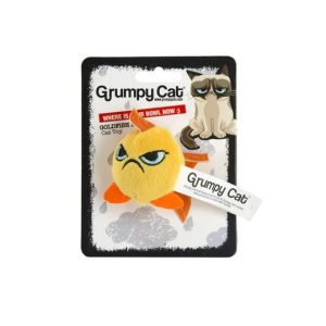 GOLDFISH Grumpy Cat, m/rasle-lyd, ø4cm.