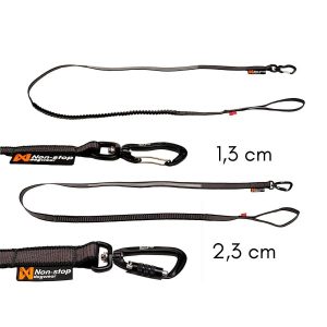 Non-Stop, Touring bungee leash, unisex, black/grey, 2.8m/23mm, single