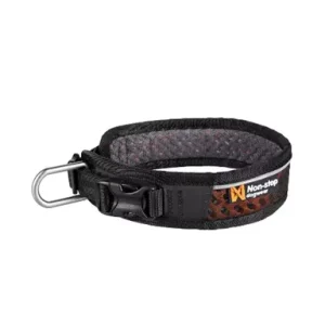 Non-Stop, Rock adjustable collar, unisex, black/orange, XL, single