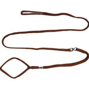 Utstillingsline flat m/strup 7mm brun