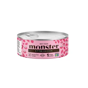 Monster, Kitten, Chicken Can, 100g. Våtfôr til kattunger