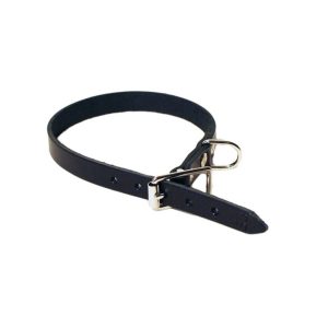 Alac Halsband Lädersvart 22Mmx50Cm