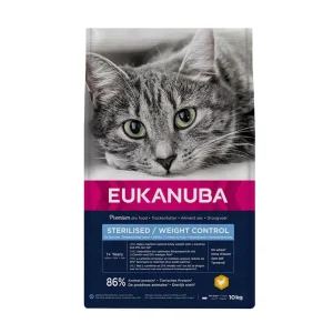 Euk Cat Sterilised/Weight Control, 10kg.