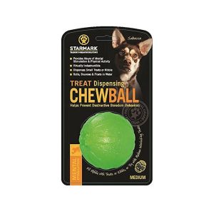 CHEWBALL Starmark, Treat Dispenser, Grønn, M, 7cm.