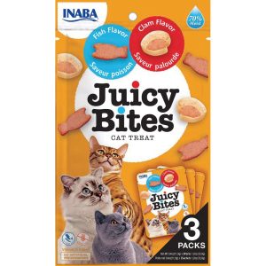 Churu Cat Juicy Bites Fish/Clam 3St Dk Etikett
