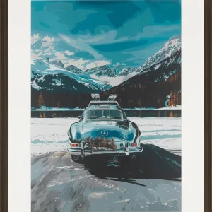 Mercedes on Ice St. Moritz H90 x B70cm
