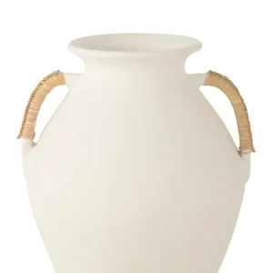 J-Line Vase Leo Terracotta Hvit H:43cm