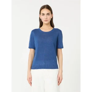 Max Mara Basis lin genser Blå