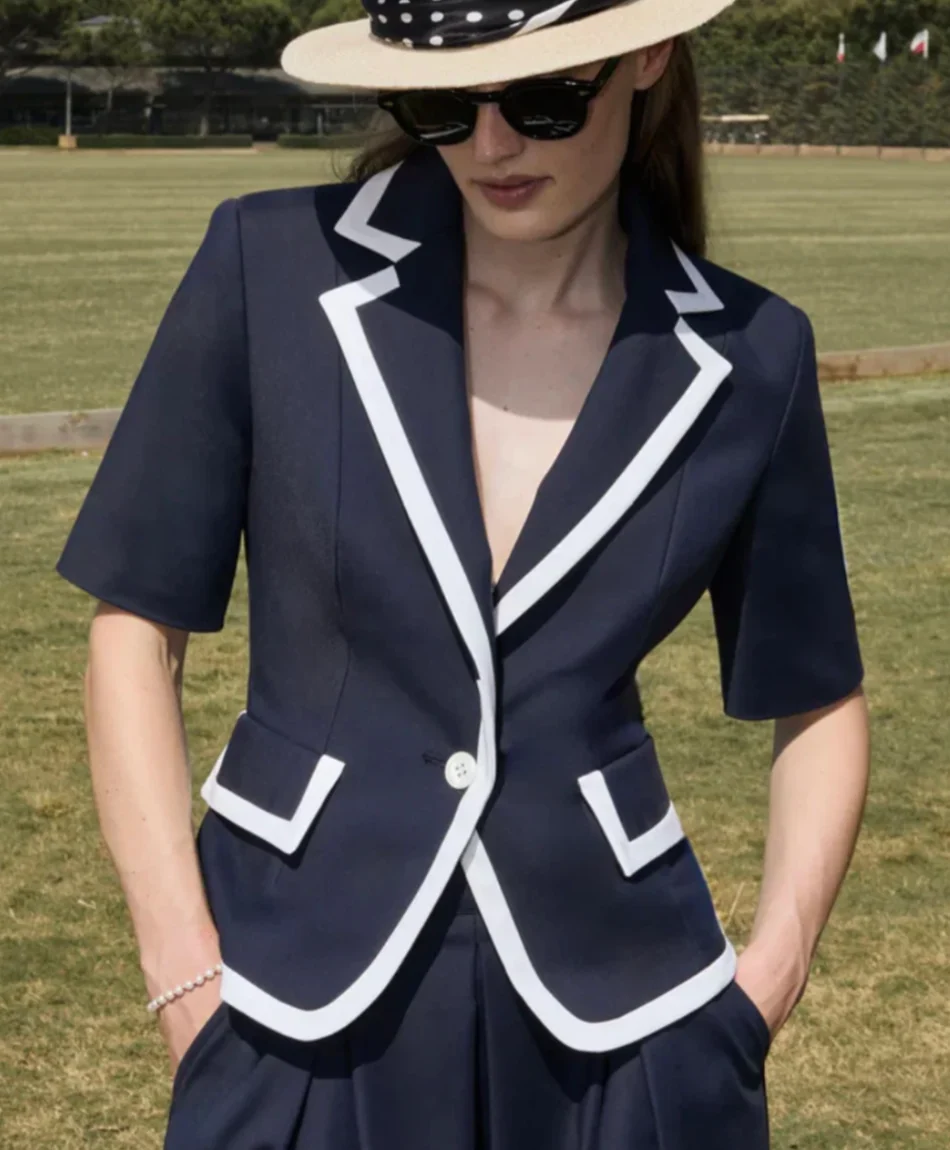 Andiata Benina blazer Marineblå - Image 4