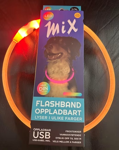 FLASHBÅND Multi Color, m/Usb Lader, L/Xl, 40-60cm. - Image 3