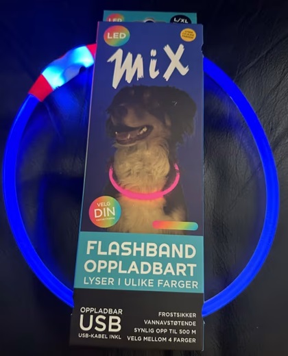 FLASHBÅND Multi Color, m/Usb Lader, L/Xl, 40-60cm. - Image 4